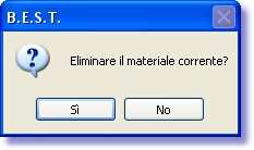 Elimina materiale_msg