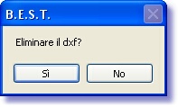 Eliminare il dxf